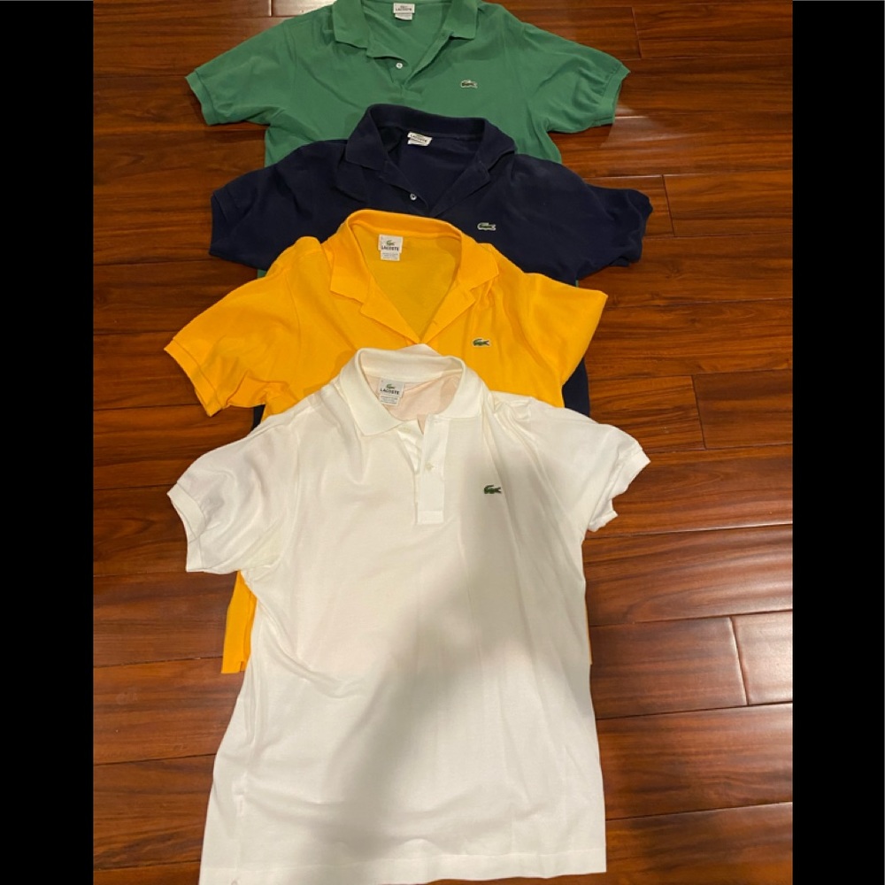 Like new Lacoste mens size 5 shirts